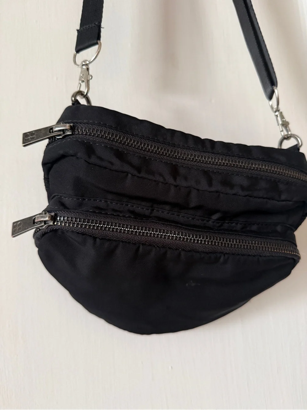 Black Crossbody Shoulder Bag - Women